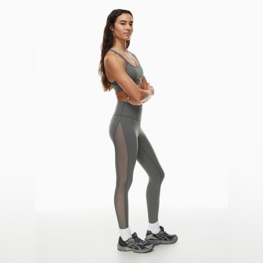 Aritzia Taupe Golden LIFE Divinity Mesh Hi-Rise Legging
